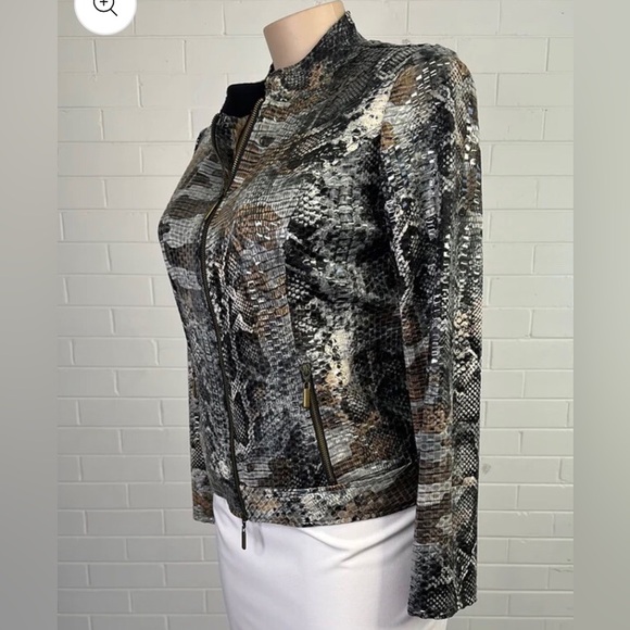 Vintage Frank Lyman size 8 animal print jacket - Picture 2 of 16